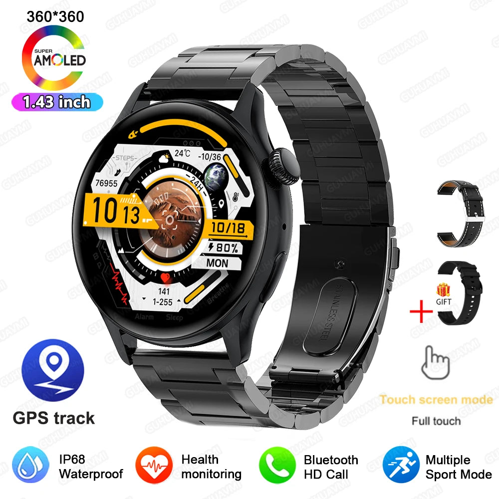 2026New Smart Watch Women 1.43"Ultra-thin AMOLED HD Screen Sport Fitness Bracelet Custom Watch Face Voice Call Ladies Smartwatch