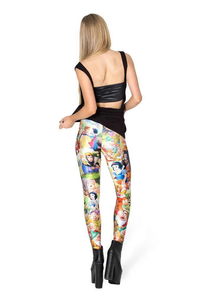New Princess Cartoon Adult Woman Women Legging Womens Leggings Jeggings Legging Pants 3d Digital Printed Leggings
