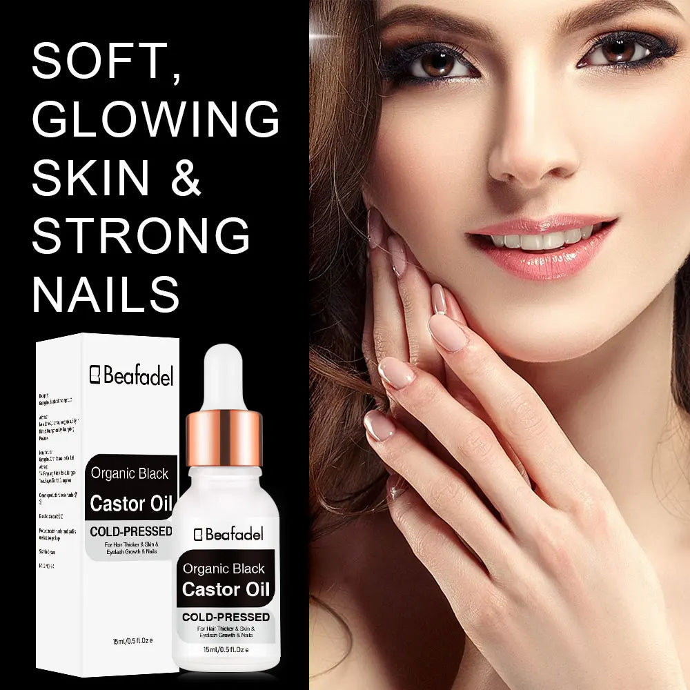 100% Castor Oil Pure Natural Cold Pressed Promotes Healthy Skin and Hair Thickens Eyebrows and Extends Eyelashes Massage