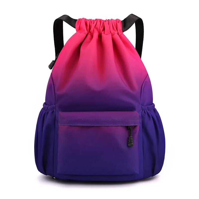 Strap Pocket Drawstring Backpack Waterproof Bag Large Capacity Colorful Backpacks Outdoor Sports Fitness Travel Bag Dropshipping