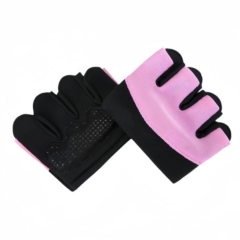 Sports Half Finger Gloves Men Women Non-slip Training Glove Gym Anti-cocoon Barbell Four Finger Glove for Cycling Yoga Jump Rope