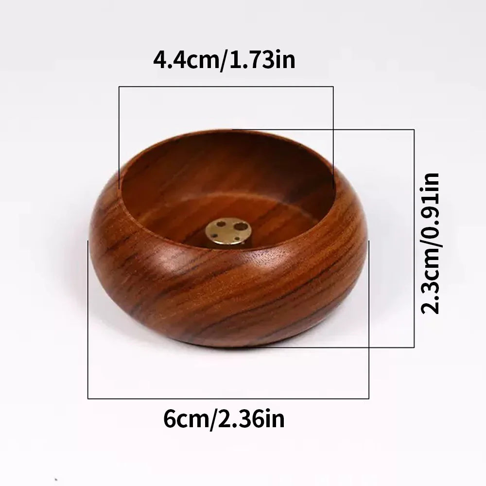 6PCS/3PCS/1PC Exquisite Wooden Plug in Incense Burner | Suitable for Buddhist Worship, Home Tea Room, Desktop Decoration - Ideal