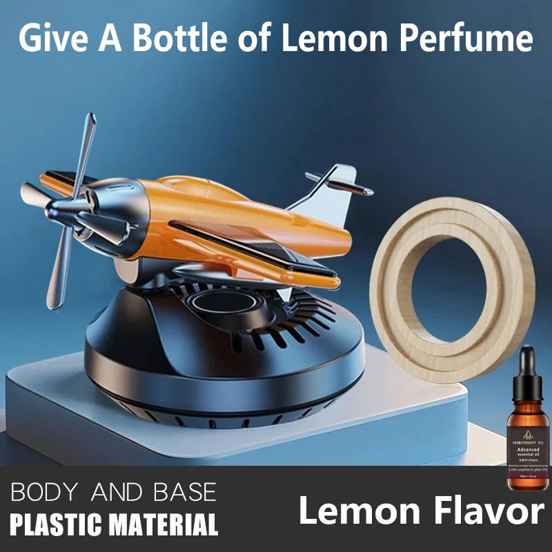 Car Indoor Air Freshener Helicopter Aromatherapy Perfume Solar Aircraft 360 Degree Rotating Aromatherapy Automobile Perfume