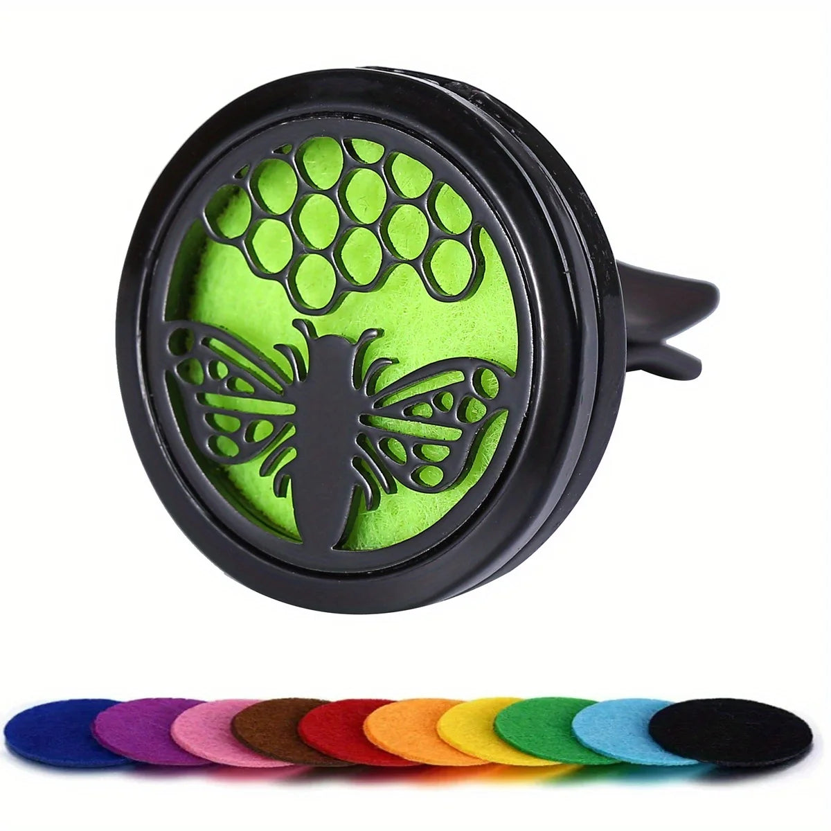 Car Diffusers, 1 PC car air vent diffuser clip (does not include fragrance chemicals) with 10 PCS pads,car AC vent interior