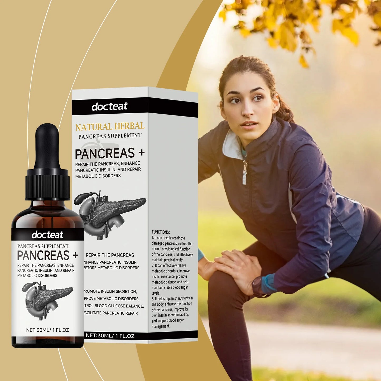 DOCTEAT Pancreas Supplement Gentle care to soothe discomfort and boost vitality