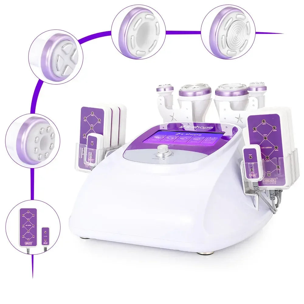 Mychway Radio Frequency Body Contouring Equipment Fat Sculpting S Shape 30k Cavitations Machine With 160MW