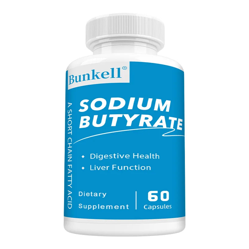 Sodium Butyrate Supplement - Helps Gut Health, Detox and Cleansing of The Liver, Digestive Health,Non-GMO
