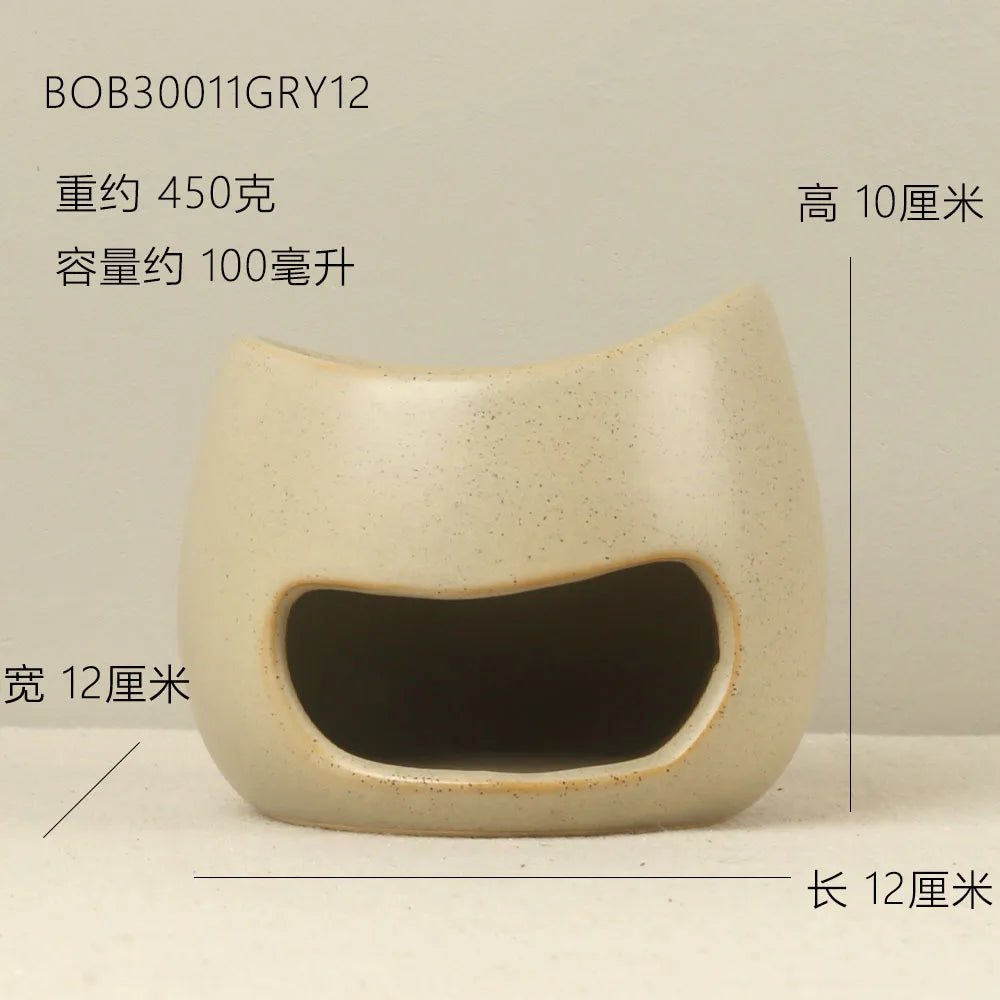 Handmade Ceramic Oil Burner & Wax Melter Speckled Rustic Aromatherapy Diffuser Modern Oil Burner Tealight Wax Melt Warmer
