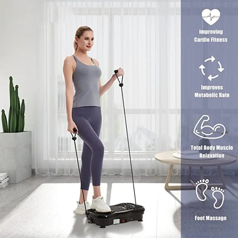 Lazy Stretching Fitness Passive Vibration Fat Massager – Full Body Shaking Machine, Twist Waist Trainer for Home Use