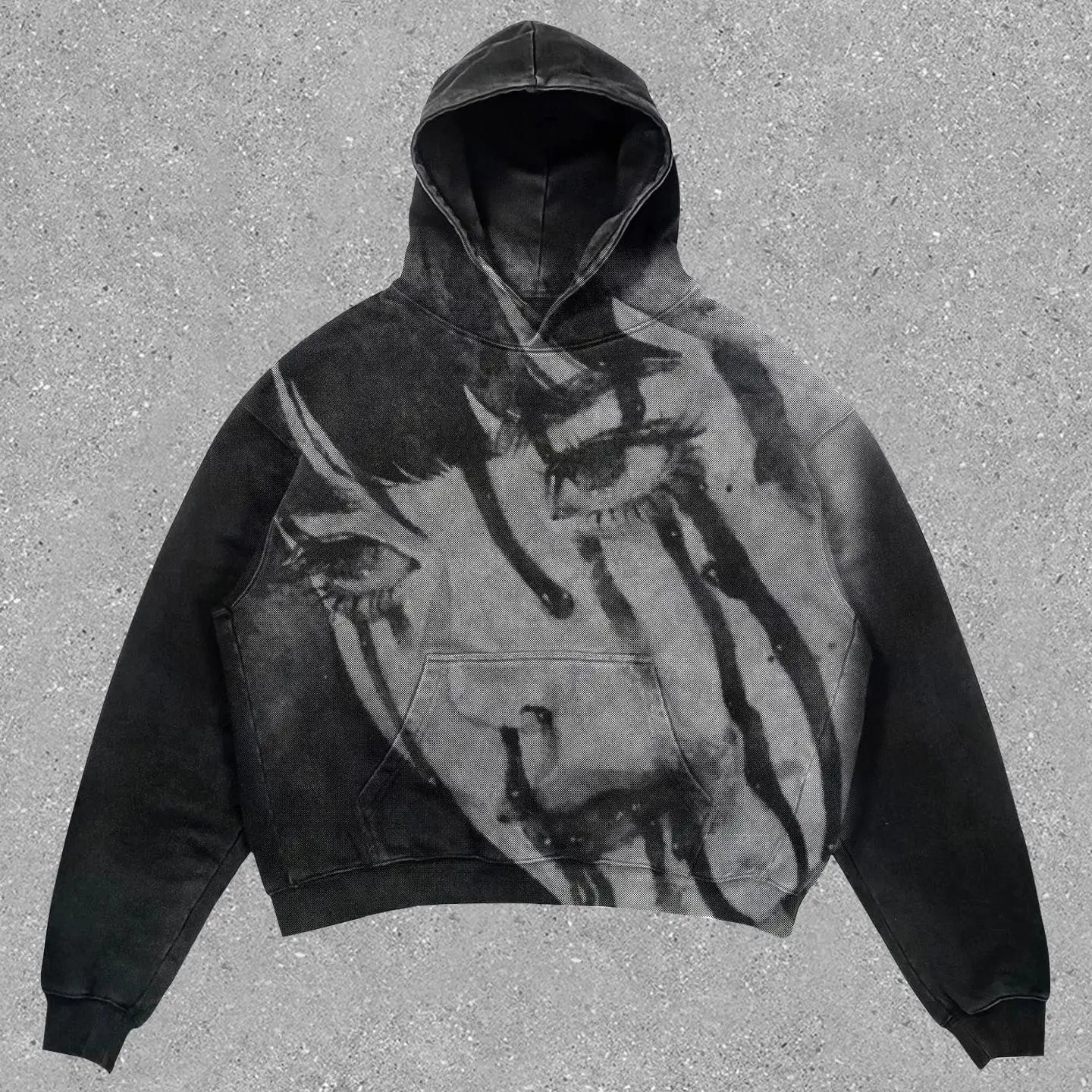 Plus Size Graphic Regular Male Hoodie Overfit Y2k Clothes High Quality Korean Style Pastel Color Cotton Men's Hooded Sweatshirt