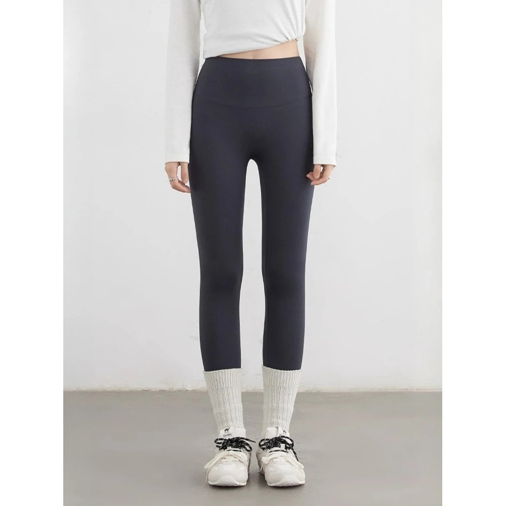CHIC VEN Women Leggings Pants Solid High Waisted Stretch Yoga Pant Tights Fitness Elastic Running Sportswear Autumn Winter 2025