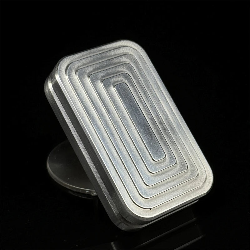 Novelty Stainless Steel Fidget Slider EDC Fashion Silver Fidget Toys Adult Stress Relief Toys Office Relaxation Toys Idea Gifts