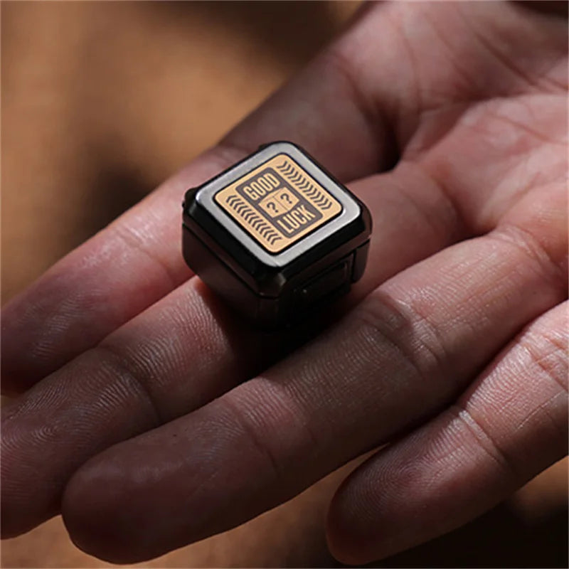 Novel Mysterious Little Box EDC Fidget Toy Stylish Metal Magnetic Push Decompression Toy ADHD Stress Relief Relaxation Toys