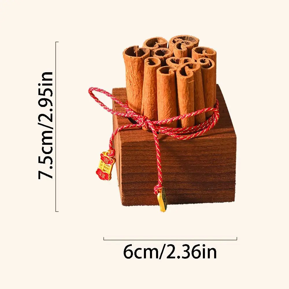 DIY Cinnamon Aromatherapy Diffuser Refillable Unique Wooden Essential Oil Diffusers Creative Volatile