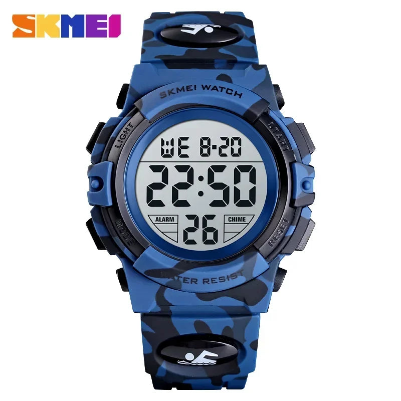 SKMEI 1548 Sport Children Shockproof Watch Waterproof Camouflage Colorful Light Boy Kids Girl Wristwatches 1266 relogio infantil