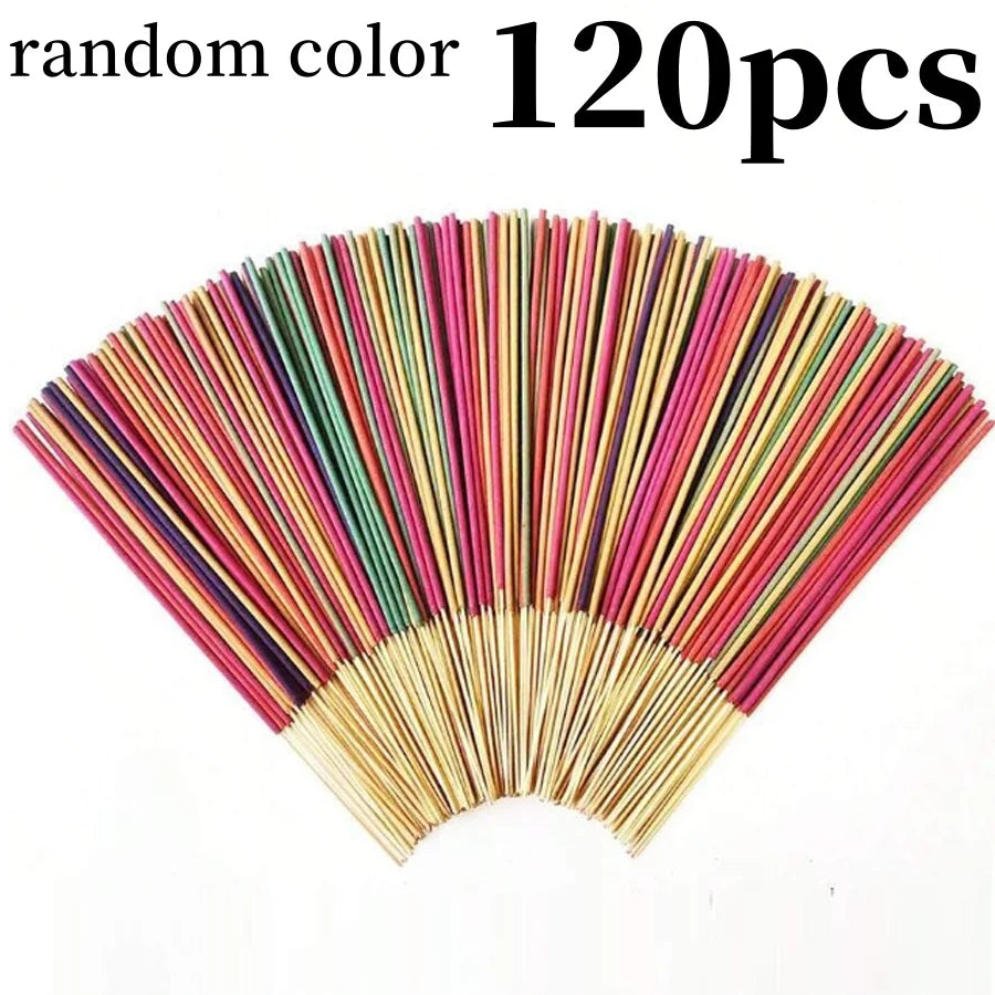 30-240pc Aromatherapy Incense Sticks 7 Natural Fragrances Lavender Jasmine Ocean Rose Sakura Incense Burner for Yoga Meditation