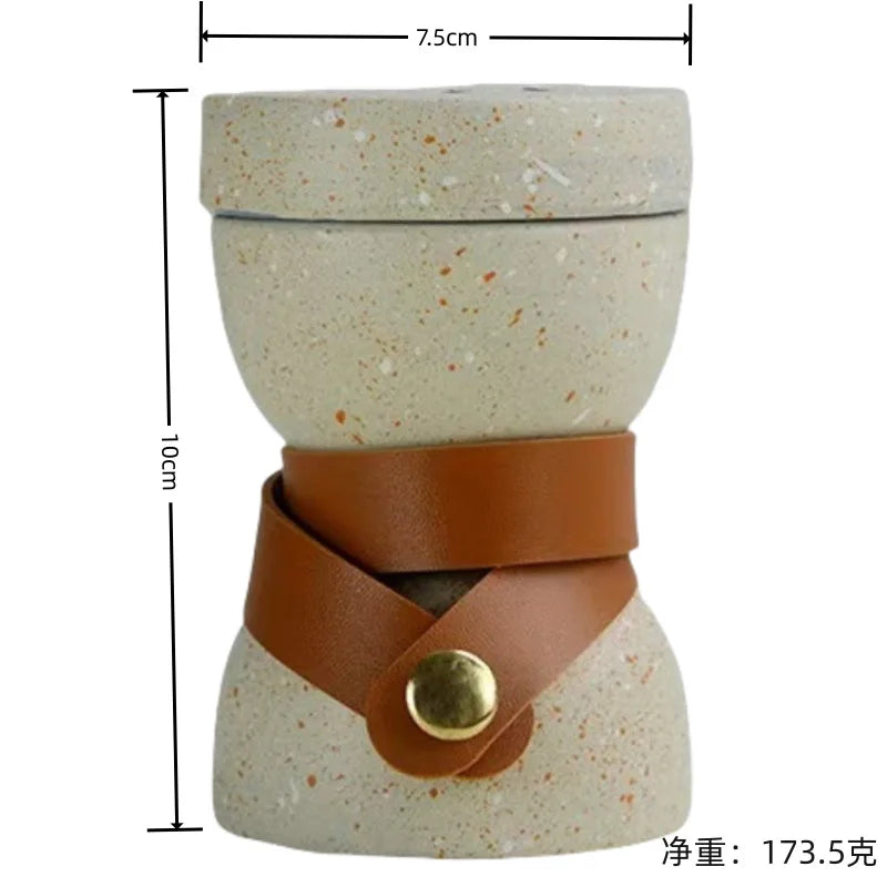المباخر Incense Burner Nordic Style Crafts Aromatherapy Tower Fragrance Metal Ceramic Gold Leather Ornament