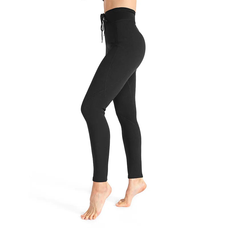 Women's 1.5mm Neoprene Wetsuit Pants Swimming Diving Surfing Slimming Sweaty Yoga Sauna Trunks Snorkeling Water Sports Leggings