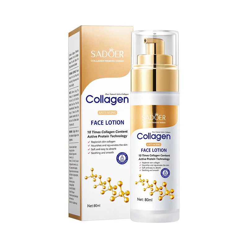 SADOER Collagen Facial Serum Face Lotion Moisturizing Face Emulsion Oil Control Water Anti Wrinkle Refreshing Facial Essence