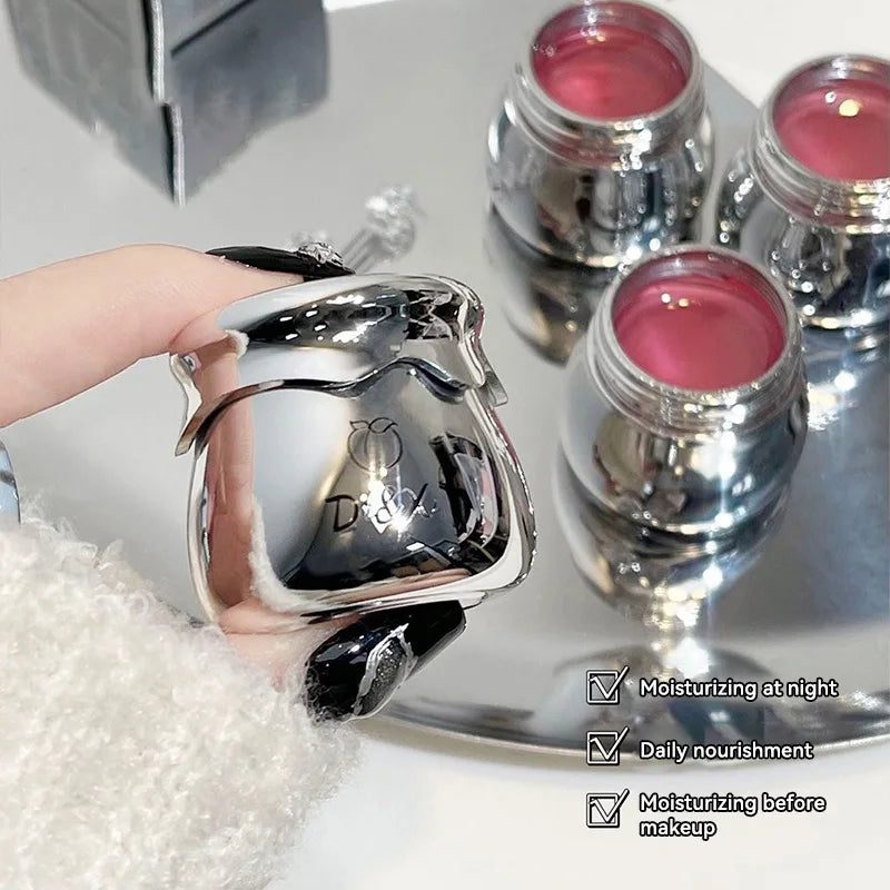 DI&XI small silver jar lip balm moisturizing lip care Dudu jelly lip oil moisturizing before makeup