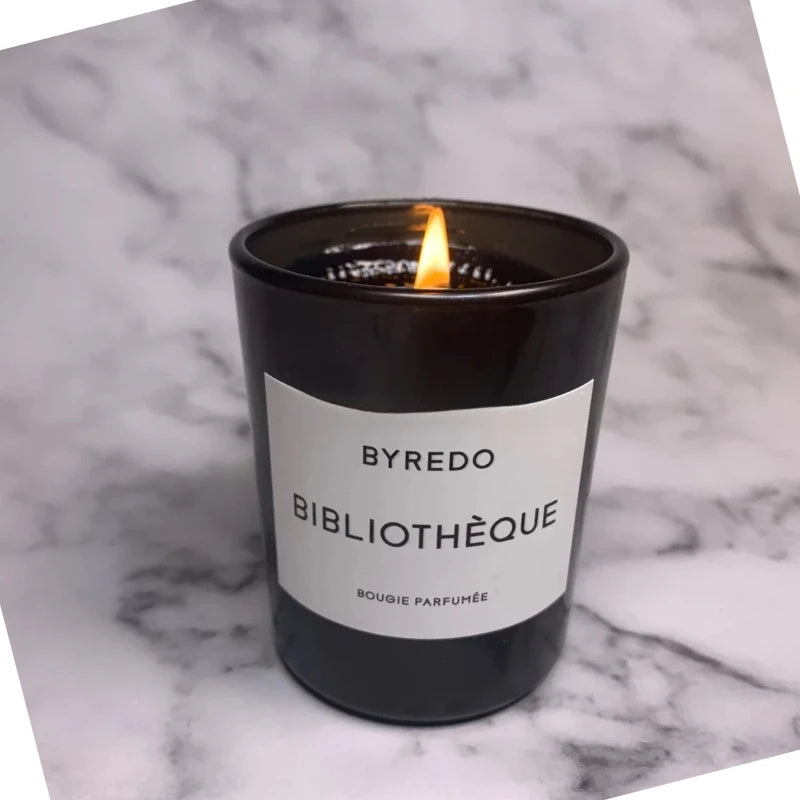 Bibliotheque Aromatherapy Candle Simple Design Burning Rose Home Decor Scented Candle Fleur Fantome Atmosphere Fragrance Gift