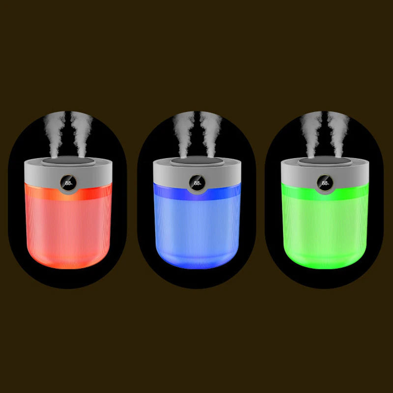 Lenovo Powerful Efficient Air Humidifier 2L Aromatherapy Aroma Diffuser Essential Oil with Colorful Lights for Home Car Bedroom