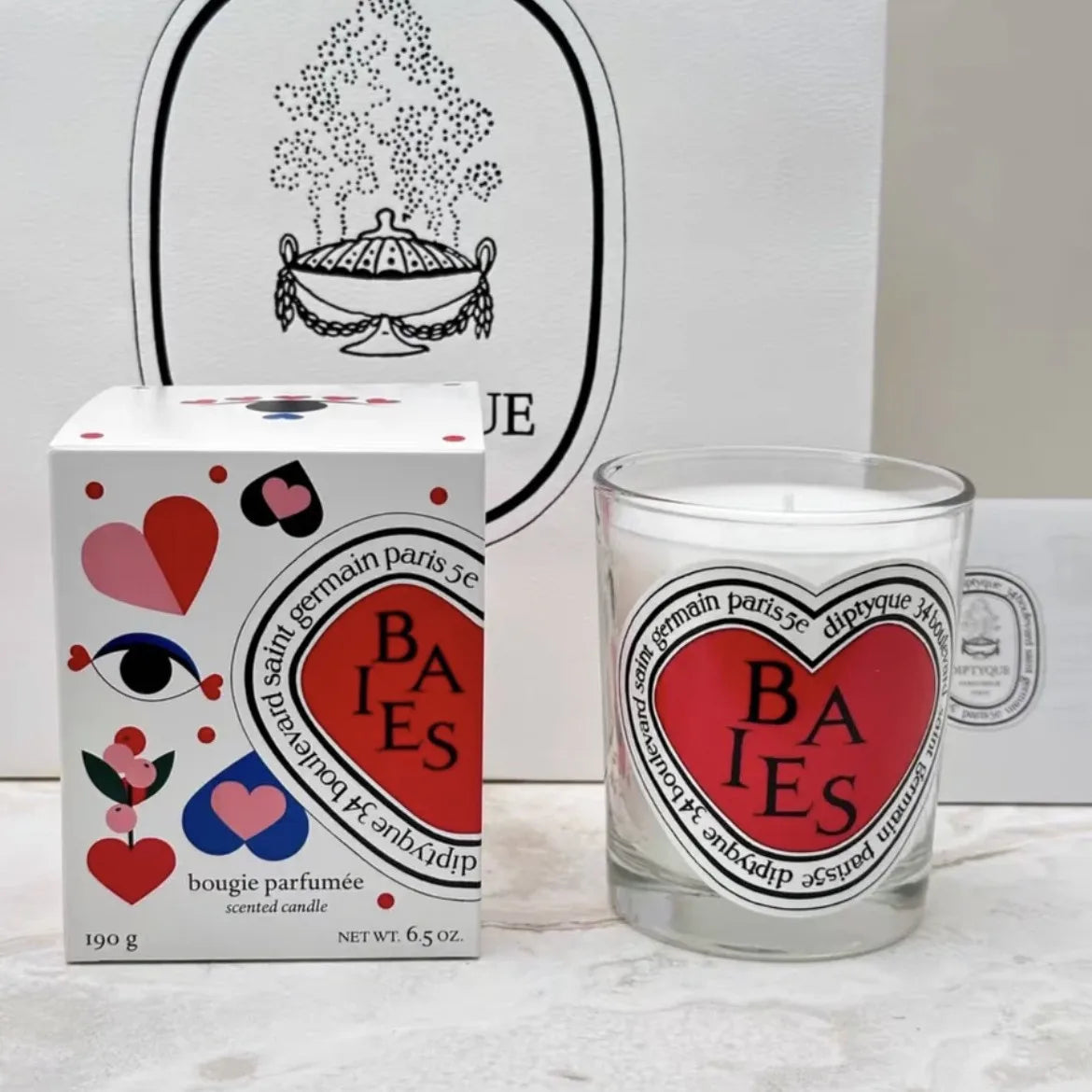 190g Aromatherapy Candle City Limited Edition Pure Natural Plant Essential Oil Scented Candle Cafe Chantilly Christmas Home Gift