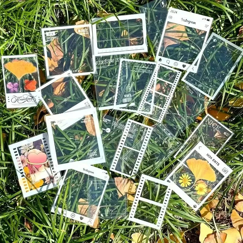 20PCS Clear Plastic Bookmark for Pressed Flowers Leaves DIY Craft Kit Gift for Reader Nature Lovers Journaling School Office Art