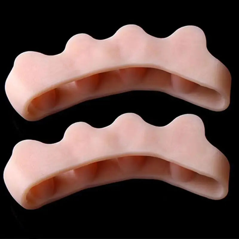 1Pair Silicone Toe Separator Hallux Valgus Corrector Bunion Orthotics Protector Pain Relief Forefoot Pad Sock Foot Care Pedicure