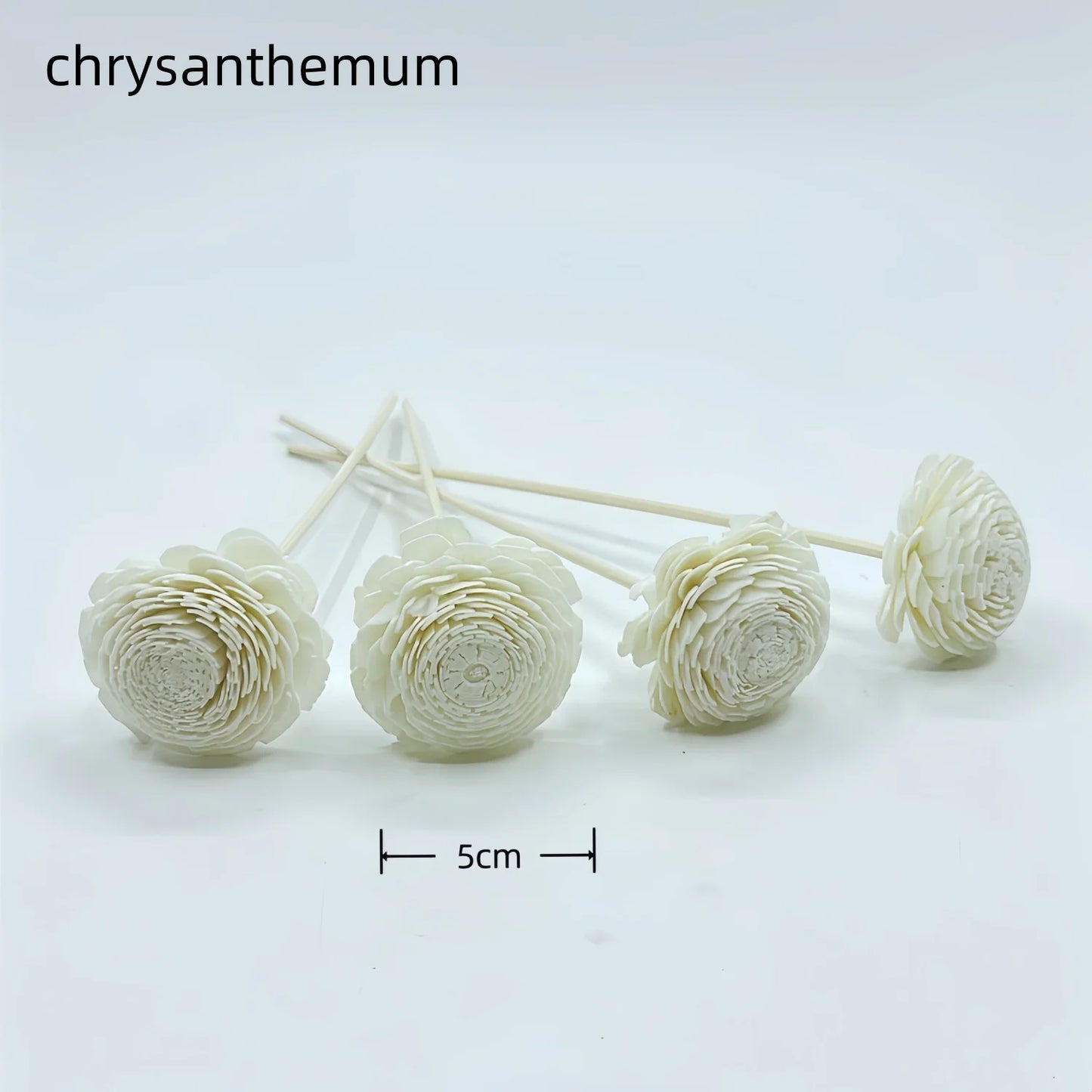Natural Tongcao Diffuser Flowers 20cm 4 Pieces Rattan Diffuser Sticks for Aromatherapy Bottles Replacement Diffuser Sticks Aromatherapy Decorative Flowers for Essential Oil Bottles Home Decoration