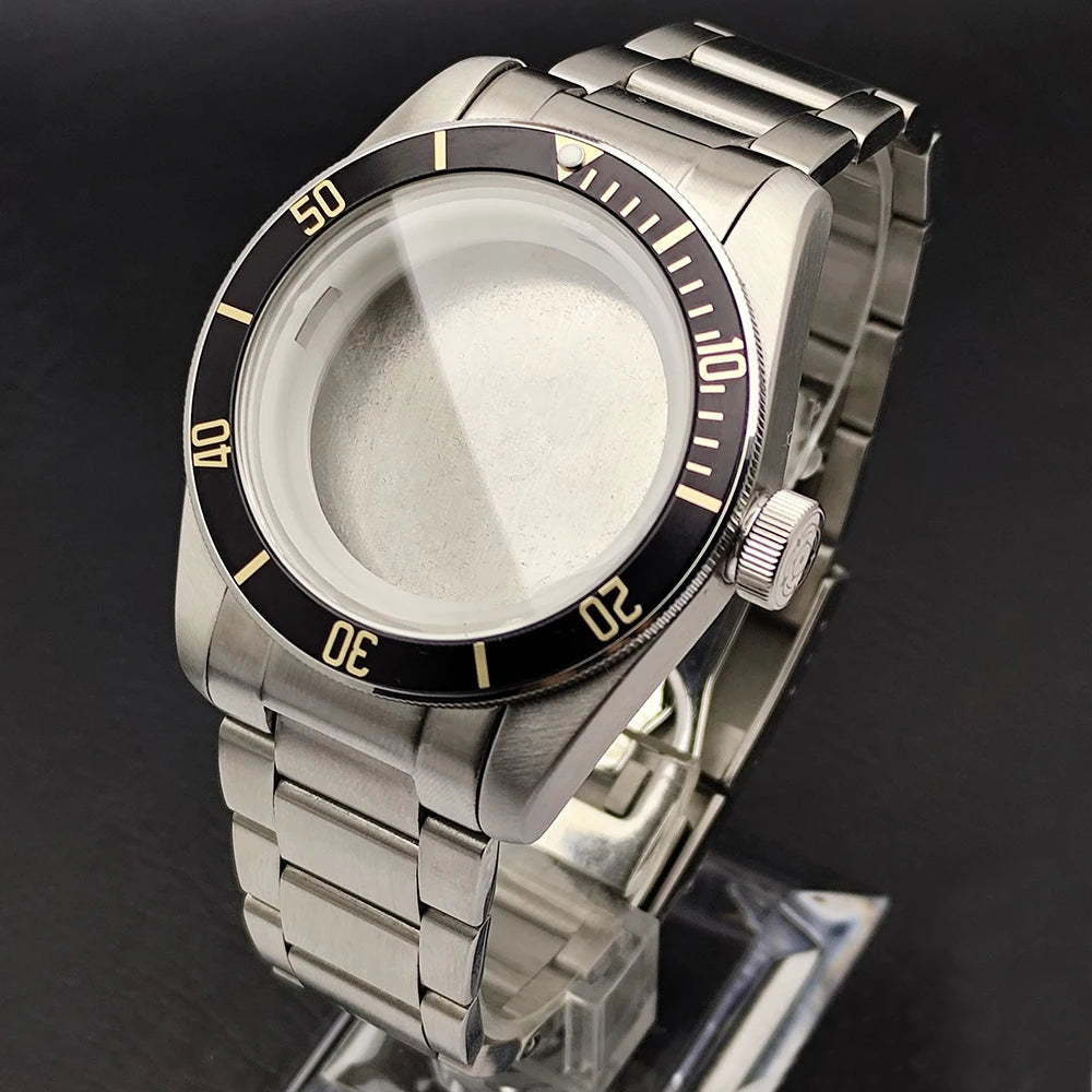 41mm Men's M8215 Watch Accessories Stainless Steel High Quality Case Sapphire Glass Suitable For M8215 Movement 31mm Dial