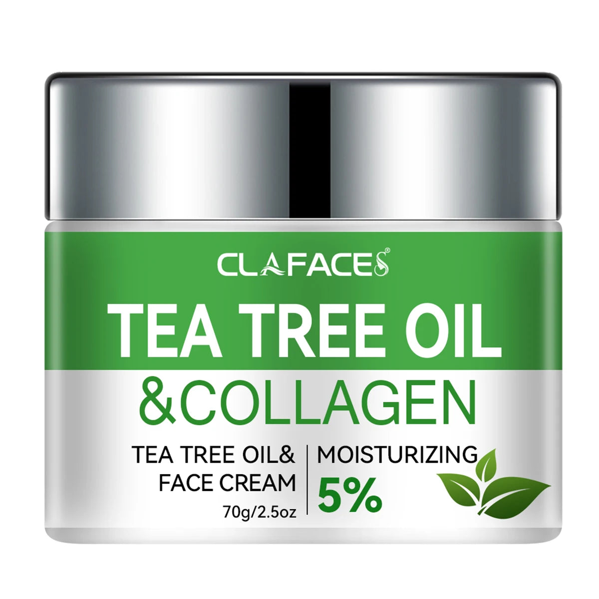 CLAFACES Tea Tree Oil Face Cream Anti-Aging and Freckle Removal Daily Facial Care Cream with Natural Ingredients