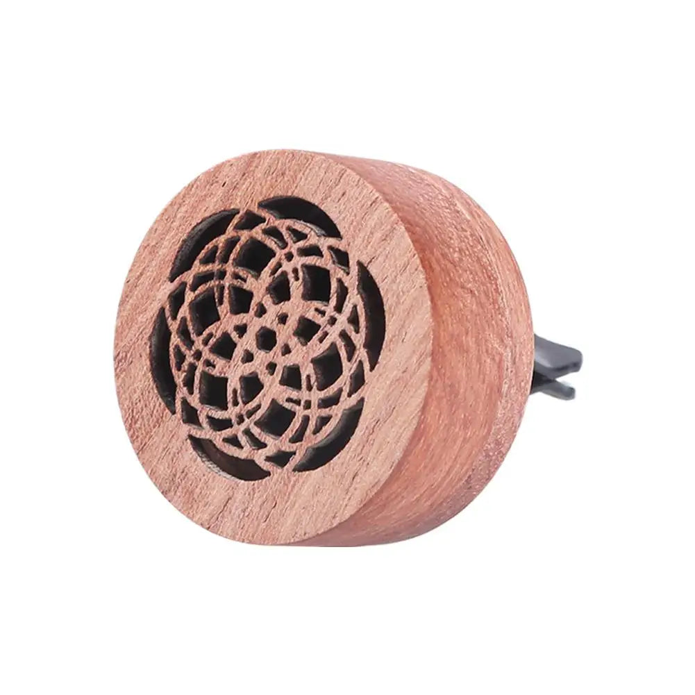 Wooden Car Air Freshener Vent Clip Aromatherapy Essential Oil Diffuser For Car Auto Interior Decor