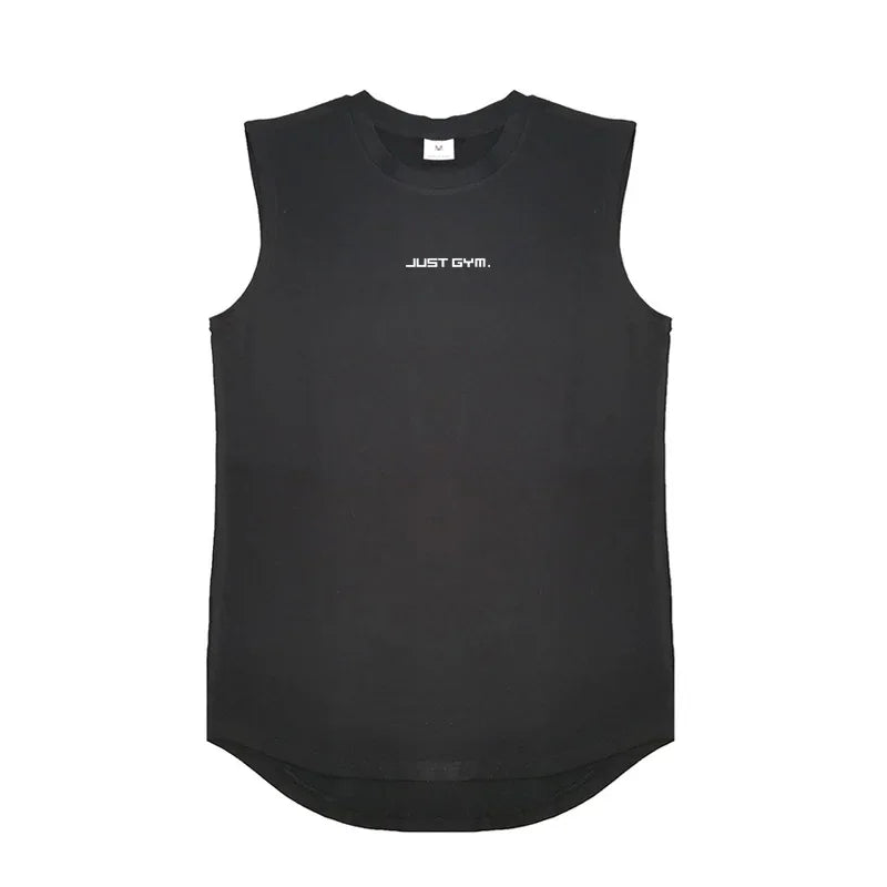 Summer Gym Tank Top Men Cotton Bodybuilding Fitness Sleeveless T Shirt Workout Clothing Mens Compression Sportswear Muscle Vests