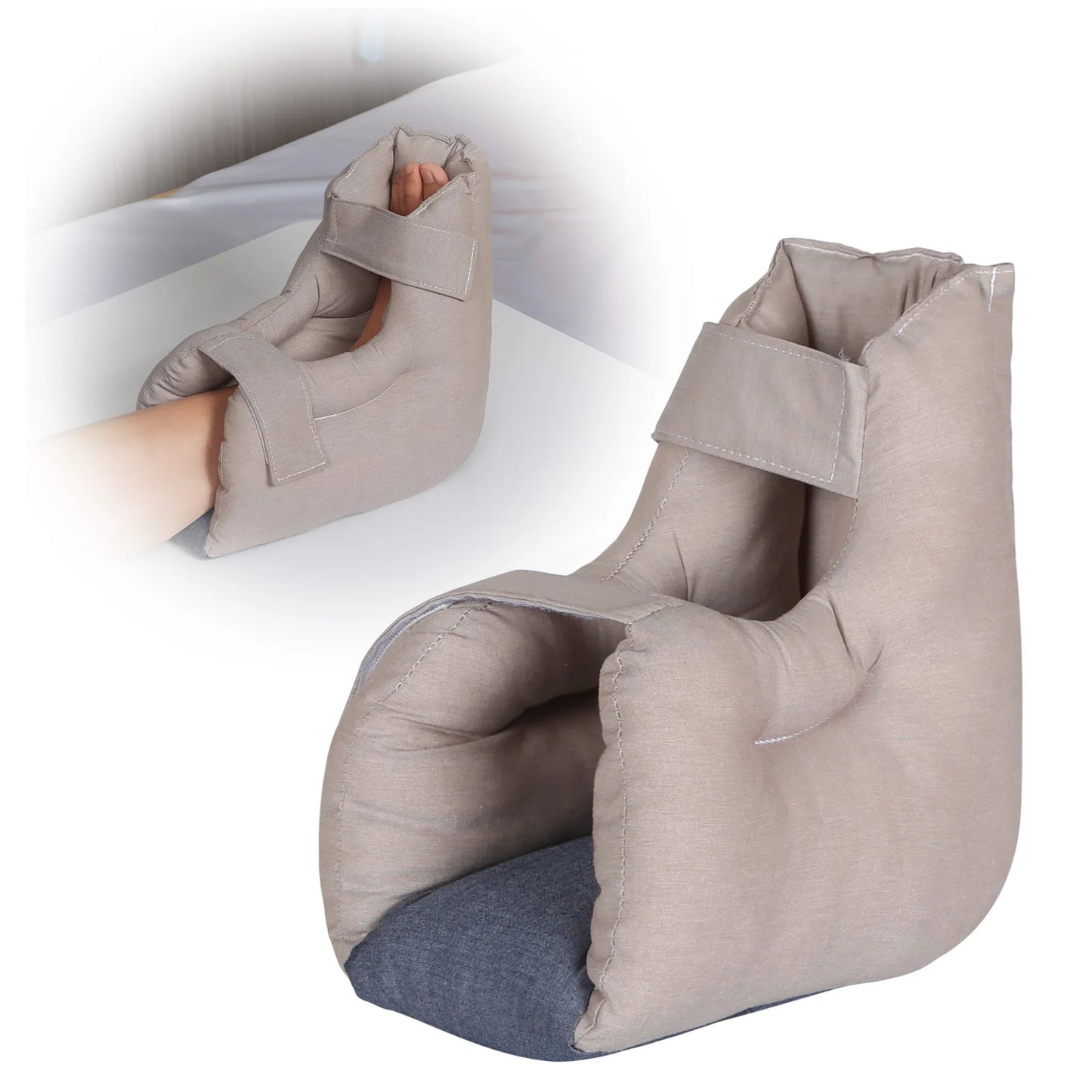 Ehucon Pressure Relief Heel Protector Pillow Prevent Bedsore Cushion Foot Care Pain Healing for Ankle Injuried People