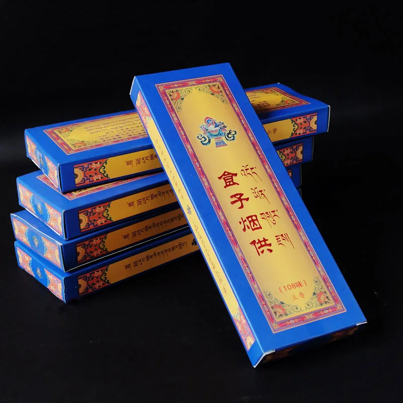 Religious Meditation Tibetan Incense sticks, Positive Energy Blessing, Bland Aroma, Made From Natural Spices,Not Easily Broken