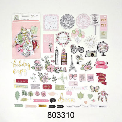 Creative Path Scrapbooking Diecut Paper Cutouts Vintage Die Cuts Ephemera Shapes For Journaling DIY Crafting Planner Card Making