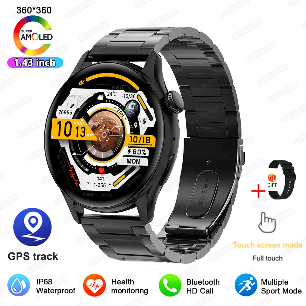 2026New Smart Watch Women 1.43"Ultra-thin AMOLED HD Screen Sport Fitness Bracelet Custom Watch Face Voice Call Ladies Smartwatch