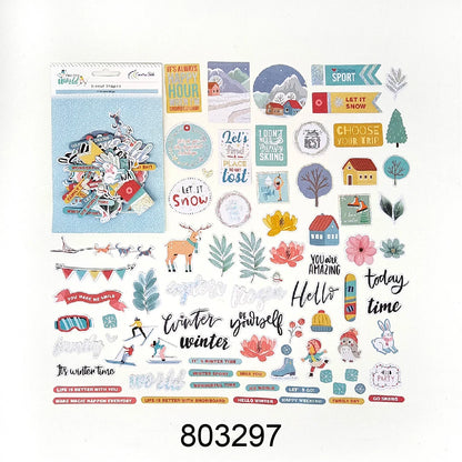 Creative Path Scrapbooking Diecut Paper Cutouts Vintage Die Cuts Ephemera Shapes For Journaling DIY Crafting Planner Card Making