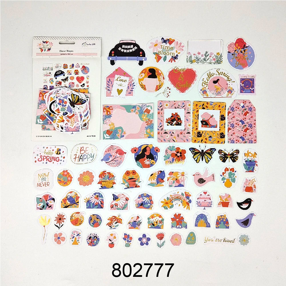 Creative Path Scrapbooking Diecut Paper Cutouts Vintage Die Cuts Ephemera Shapes For Journaling DIY Crafting Planner Card Making