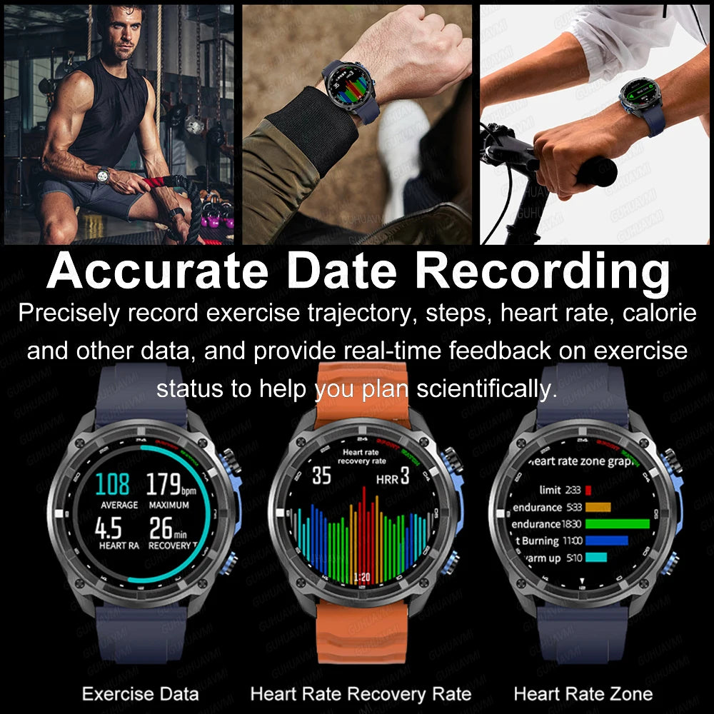 New Offline Map Built-in GPS Smart Watches Sports 5ATM 30M Waterproof 4GB Memory Bluetooth Call Swim Smart Bracelet For Man 2025