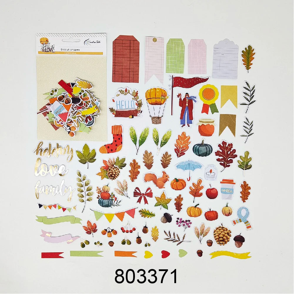 Creative Path Scrapbooking Diecut Paper Cutouts Vintage Die Cuts Ephemera Shapes For Journaling DIY Crafting Planner Card Making