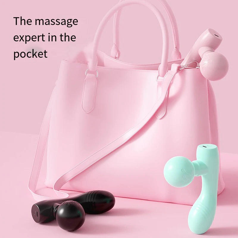 New Mini Fascia Tool Vibrating Fast Rechargeable Dual Head Both Portable Muscle Relaxation Full Body Universal Massage Artifact