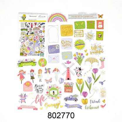 Creative Path Scrapbooking Diecut Paper Cutouts Vintage Die Cuts Ephemera Shapes For Journaling DIY Crafting Planner Card Making