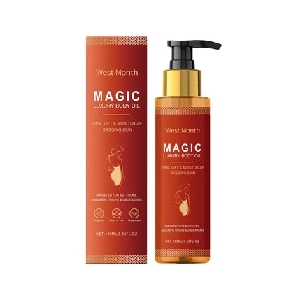 Magic Luxury Body Firming Oil Deep Moisturizing Hydrates Softens Tightens Skin Chest Thigh Massage Care Nourishing Body Oil