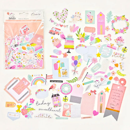 Creative Path Scrapbooking Diecut Paper Cutouts Vintage Die Cuts Ephemera Shapes For Journaling DIY Crafting Planner Card Making