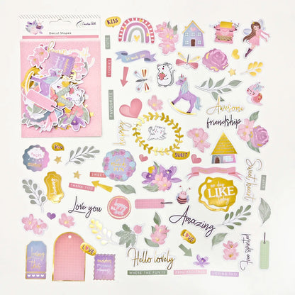 Creative Path Scrapbooking Diecut Paper Cutouts Vintage Die Cuts Ephemera Shapes For Journaling DIY Crafting Planner Card Making