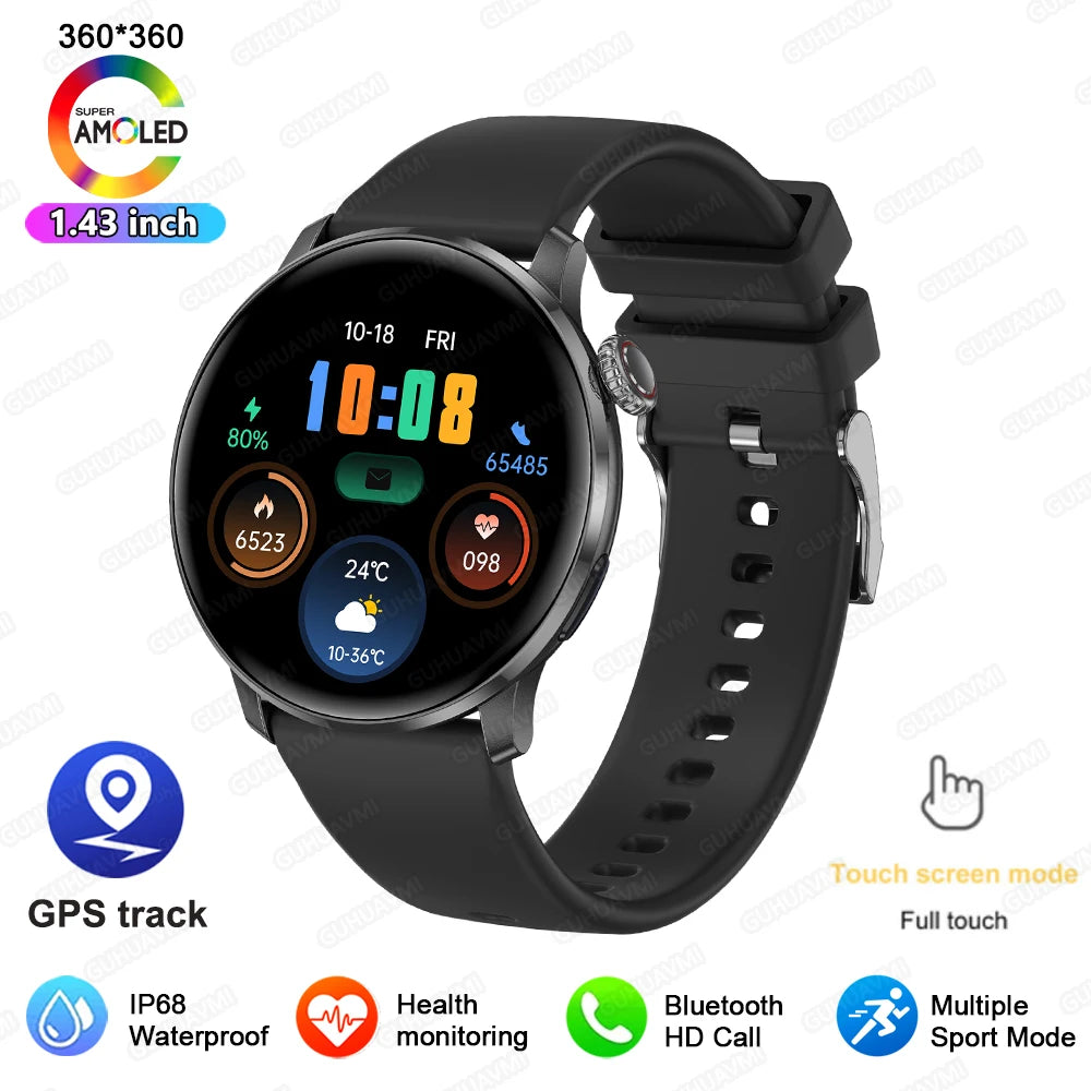2026New Smart Watch Women 1.43"Ultra-thin AMOLED HD Screen Sport Fitness Bracelet Custom Watch Face Voice Call Ladies Smartwatch
