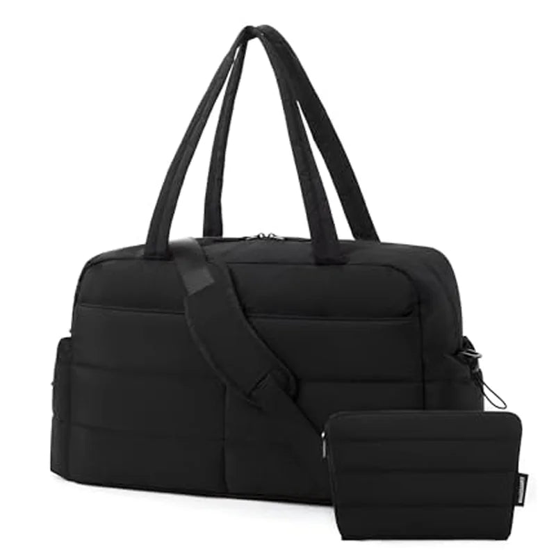 BAGSMART Carry On Travel Handle Bag Unsiex Weekender Overnight Large Capacity Duffle Bags Sports Fitness Bags for Women