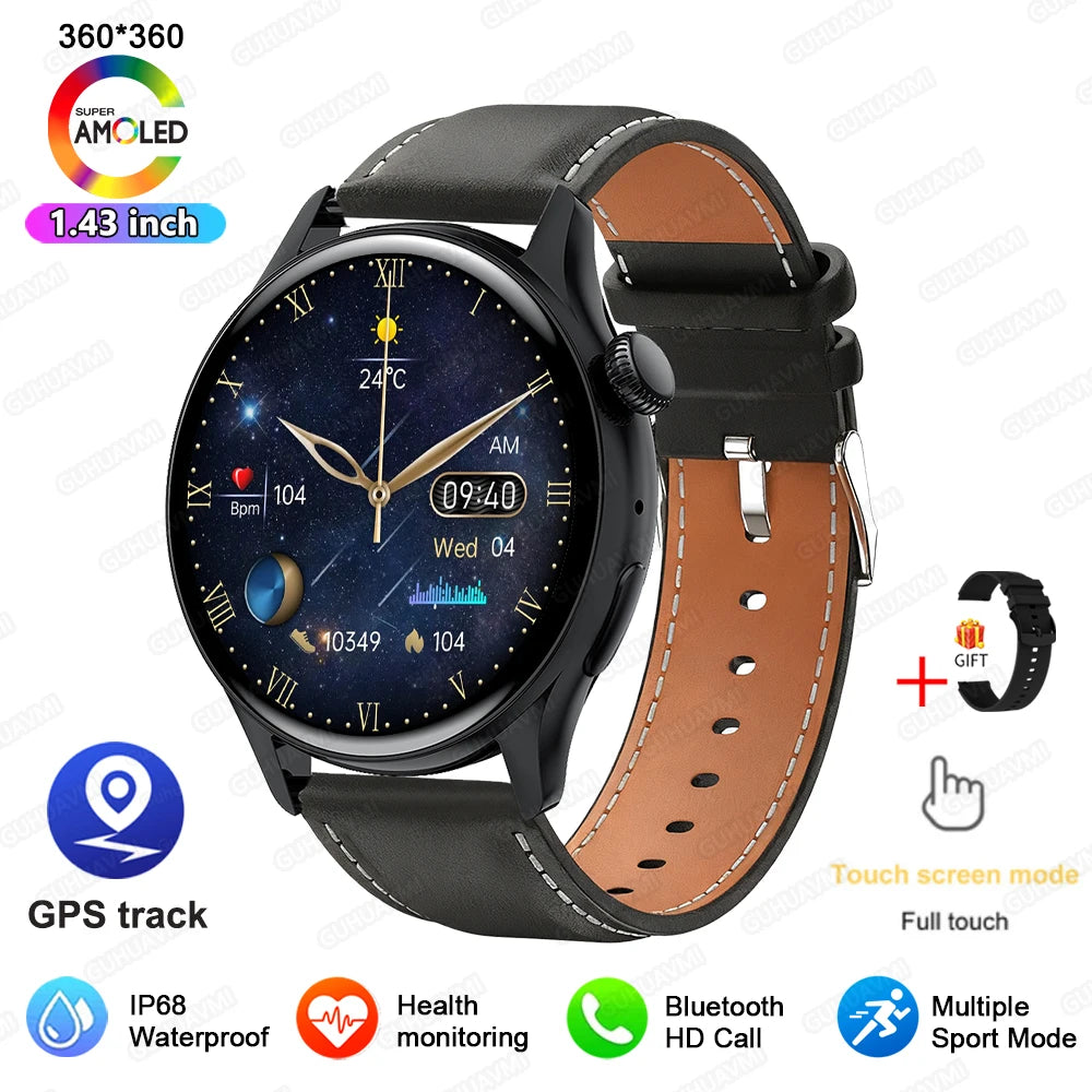 2026New Smart Watch Women 1.43"Ultra-thin AMOLED HD Screen Sport Fitness Bracelet Custom Watch Face Voice Call Ladies Smartwatch